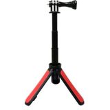 Multifunctionele opvouwbare statief houder Selfie monopod stick voor GoPro HERO5 Session/5/4 sessie/4/3 +/3/2/1  Xiaoyi sport camera's  lengte: 12-23cm (rood)