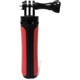 Multifunctionele opvouwbare statief houder Selfie monopod stick voor GoPro HERO5 Session/5/4 sessie/4/3 +/3/2/1  Xiaoyi sport camera's  lengte: 12-23cm (rood)