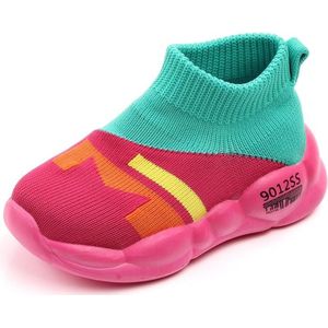 D2232 Ademende wandelschoenen voor baby's Fly geweven mesh vrijetijdsschoenen voor kinderen  maat: 21