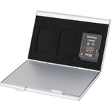 15-in-1 Memory Card aluminiumlegering beschermende Case Box voor 3 SD + 12 TF Cards(Silver)