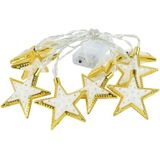 3m 20 Lights USB Model LED Star Moon Light String Eid Al-Adha decoratieve hanger (ster-warm wit)