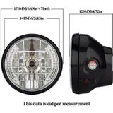 Motorfiets 7 inch LED-koplamp Angel Ring stuurfunctie met beugel (schokdemper diameter 28-36 mm)