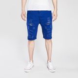 Zomer Casual Gescheurde Denim Shorts voor Mannen (Kleur: Sapphire Blue Size: XXXL)