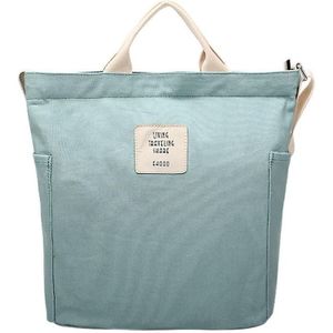 Schouder Messenger Bag Dames Handvat Canvas Tas (Mint Green)