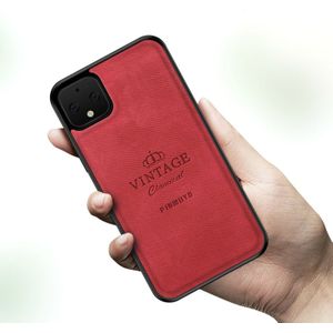 Voor Google Pixel 4 XL PINWUYO Zun Series PC + TPU + Skin Patch Waterproof Anti-fall All-inclusive Protective Shell(Red)