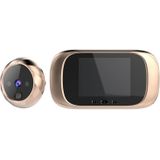 DD1 Smart Electronic Cat Eye met 2 8 inch LCD-scherm  ondersteuning infrarood nachtzicht/deurbel/camera (goud)