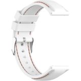 Voor Samsung Galaxy Watch 3 45mm / Gear S3 22mm Silicone Replacement Strap Watchband (Wit)