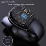 Bluetooth 5.3 draadloze oorclip Ruisonderdrukkende headset Gaming-oortelefoon (met scherm blauw)