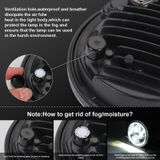 EagleVision DC9-30V 35W 6000K 4000LM 5.75 inch Ronde Motor LED Koplamp met Angel Eye voor Harley-Davidson