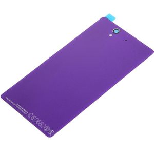 Aluminium vervangende batterij terug dekking voor Sony Xperia Z / L36h(Purple)