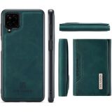 For Samsung Galaxy A12 5G DG.MING M2 Series 3-Fold Multi Card Bag + Magnetic Back Cover Shockproof Case with Wallet & Holder Function(Green)