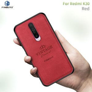 Voor Xiaomi Redmi K30 PINWUYO Zun Series PC + TPU + Skin Waterproof en Anti-fall All-inclusive Protective Shell(Red)