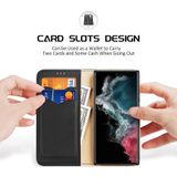 For Samsung Galaxy S23 Ultra 5G DUX DUCIS Hivo Series Cowhide Texture Leather Phone Case(Black)