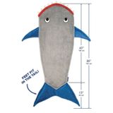 Winter Shark zeemeermin slapen deken slapen Swaddle zachte wol kinderen slaapzak (Grijze haai)