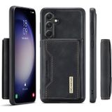 For Samsung Galaxy S23 FE 5G DG.MING M2 Series 3-Fold Multi Card Bag + Magnetic Phone Case(Black)