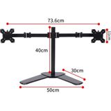 Desktop Lifting Monitor Stand Bracket Dual Screen Desk Base