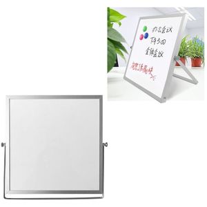 Portable Magnetic Desktop Small Whiteboard Message Writing Board  Grootte: 25cm x 25cm