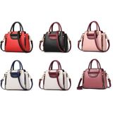 TFZ 572 PU Material Contrast Color Ladies Handbag(Pink)