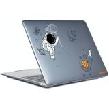 Voor MacBook Pro 14.2 A2442 ENKAY Hat-Prince 3 in 1 Spaceman Pattern Laotop Beschermende Crystal Case met TPU Keyboard Film/Anti-dust Plugs  Versie: US (Spaceman No.2)