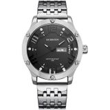 OCHSTIN 7255 mode stalen band dag-datum quartz herenhorloge