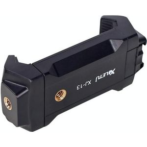 Xiletu Xj-13 Live BroadcastTripod Mount Phone Clamp met 1/4 inch Screw Holes & Cold Shoe Base