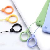 10 STKS siliconen ring mobiele telefoon lanyard waterfles anti-val hanger