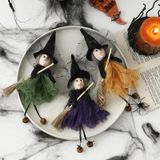 Halloween Bezem Heks Pop Hanger Ghost Festival Party Props (Groen)