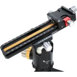 STERKSTE 180mm precisie Aluminium 2-weg Macro Rail schuifregelaar statief hoofd Quick Release plaat houder