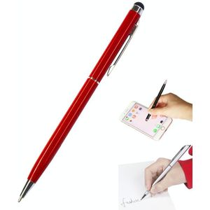 AT-18 3 in 1 Rotary Mobile Phone Touch Screen Handschrift Pen is geschikt voor Apple / Huawei / Samsung (Red)