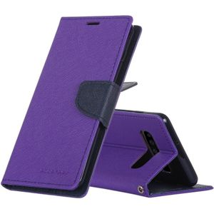 KWIK GOOSPERY FANCY dagboek horizontale Flip PU lederen case voor Galaxy S10 Plus  met houder & kaartsleuven & portemonnee (paars)