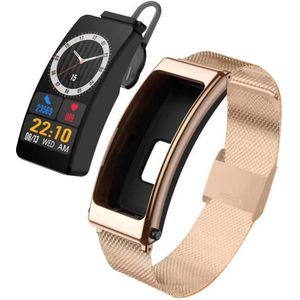 K13 1 14 inch stalen band oortelefoon afneembaar smartwatch ondersteuning Bluetooth-oproep