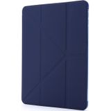 Voor iPad Mini (2019) Airbag Vervorming Horizontale Flip Lederen Behuizing met houder & penhouder(donkerblauw)