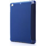 Voor iPad Mini (2019) Airbag Vervorming Horizontale Flip Lederen Behuizing met houder & penhouder(donkerblauw)