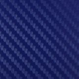 Autoklever met decoratieve 3D Carbon Fiber PVC  grootte: 127 cm x 50 cm (donkerblauw)