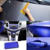 Autoklever met decoratieve 3D Carbon Fiber PVC  grootte: 127 cm x 50 cm (donkerblauw)