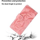 Voor Huawei P smart S / Enjoy 10S Tiger Embossing Pattern Horizontale Flip Lederen Case met Holder & Card Slots & Wallet(Pink)