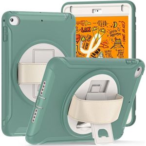 360 graden rotatie pc + TPU tablet case voor iPad mini 5/4 (jade groen)