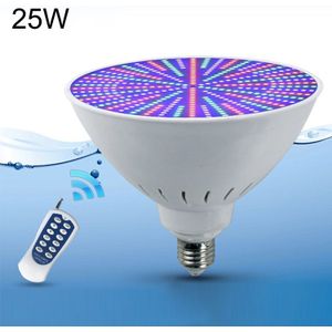 ABS Plastic LED Pool Lamp Onderwater licht  lichte kleur: kleurrijke +12 Knop Afstandsbediening(25W)