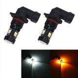 2 stks H10/PY20D DC 12V 5W 350LM auto auto mistlampen met 16 SMD-3030 LED-lampen  wit + geel licht