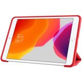 Voor iPad 9.7 2018 / 2017 / Air 2 / Air 3-opvouwbare TPU horizontale flip lederen tablethoes met houder