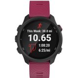 Smart Watch silicone polsband horlogeband voor Garmin Forerunner 245 (paars rood)