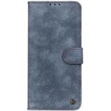 Voor Motorola Moto Edge S Antilope Textuur Magnetische Gesp Horizontale Flip PU Lederen Case met Card Slots & Portemonnee & Houder (Blauw)