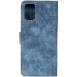 Voor Motorola Moto Edge S Antilope Textuur Magnetische Gesp Horizontale Flip PU Lederen Case met Card Slots & Portemonnee & Houder (Blauw)