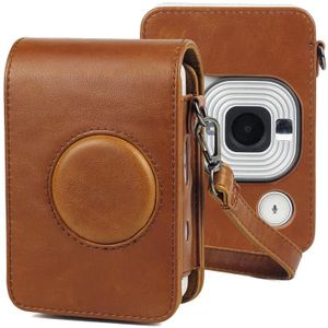 Full Body Camera Retro PU lederen tas met riem voor Fujifilm Instax Mini Liplay