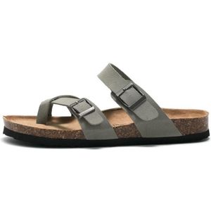 Ruizu Paar Cork Slippers Strandschoenen Slippers  Grootte: 45 (Grijs)