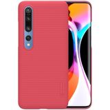 Voor Xiaomi Mi 10 5G / Mi 10 Pro 5G NILLKIN Frosted Concave-convex Texture PC Case(Rood)