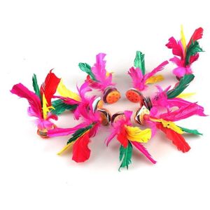 5 pc's kleurrijke Feather Kick shuttle voet oefening speelgoed  willekeurige kleur levering