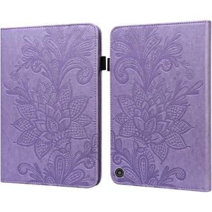 Kant bloem embossing patroon horizontale flip lederen tas met houder & kaart slots & portemonnee en fotolijst & slaap / weks-up functie voor Amazon Kindle Fire HD 8 2020 / HD 8 Plus 2020