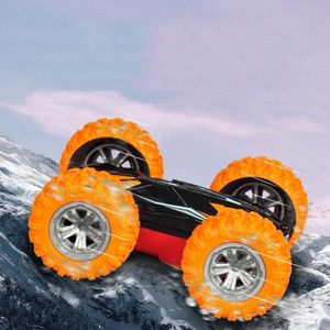 Rapid Stunt Remote Control Charging Car Jumping Dump Truck(Orange)
