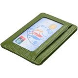 KB37 Antimagnetische RFID Litchi textuur lederen kaarthouder portemonnee Billfold voor mannen en vrouwen (groen)